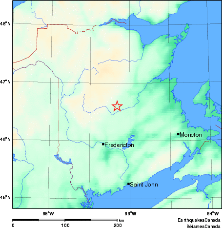 Map of Earthquake Area