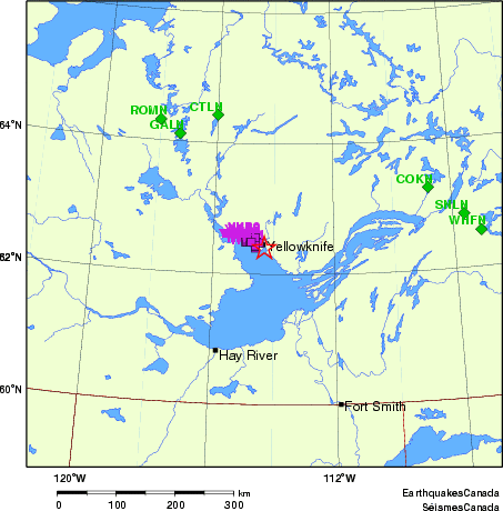 carte des localisations des stations sismologiques locales