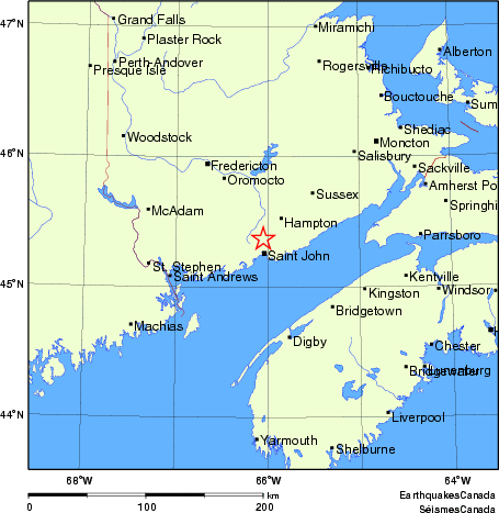 Map of Earthquake Localities