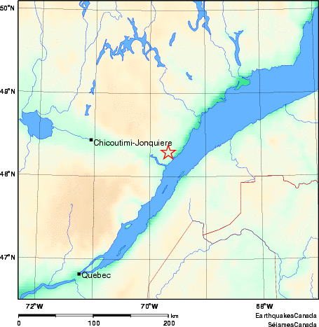 Map of Earthquake Area