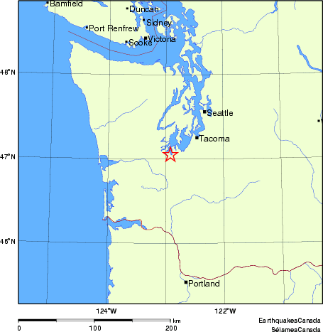 Map of Earthquake Localities