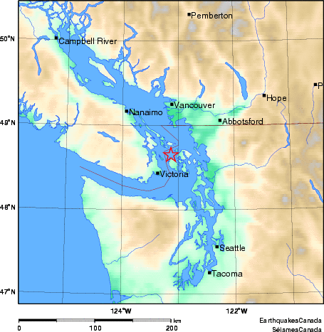 Map of Earthquake Area