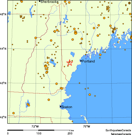 Map of earthquakes magnitude 2.0 and larger, 2000 - present