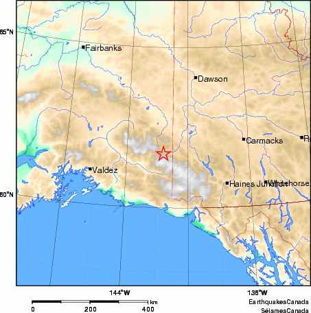 Map of Earthquake Area