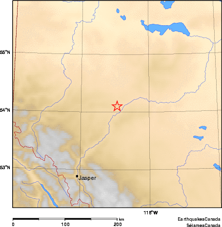 carte des environs du séisme