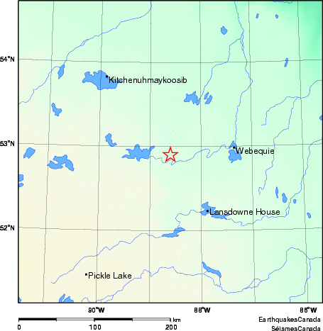 Map of Earthquake Area