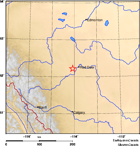 Map of Earthquake Area