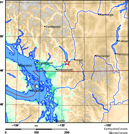 Map of Earthquake Area