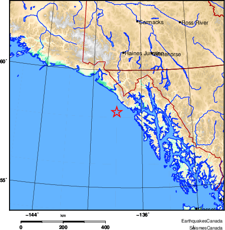 Map of Earthquake Area