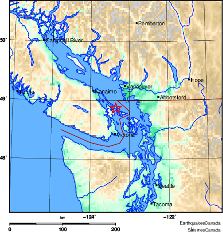 Map of Earthquake Area