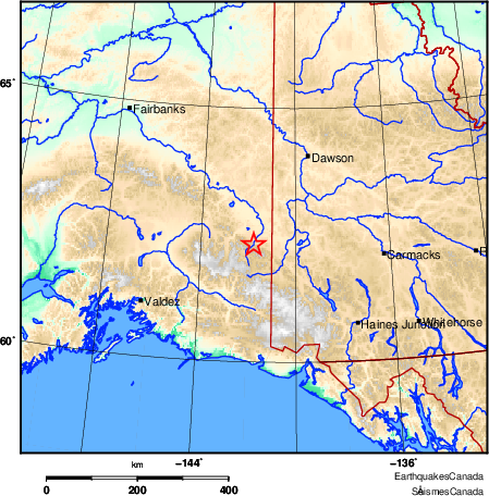 Map of Earthquake Area