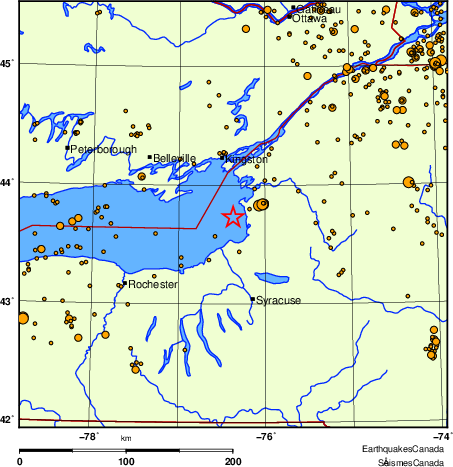 Map of earthquakes magnitude 2.0 and larger, 2000 - present