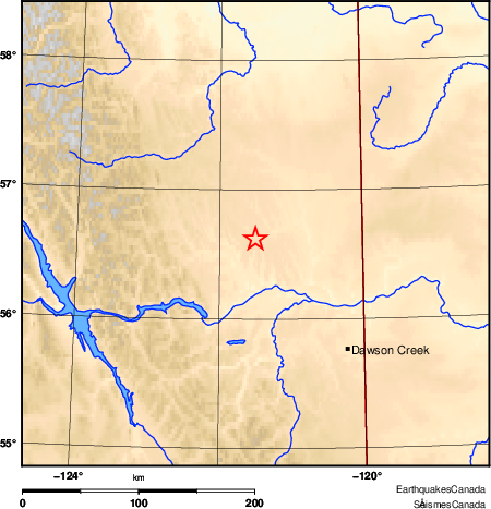Map of Earthquake Area