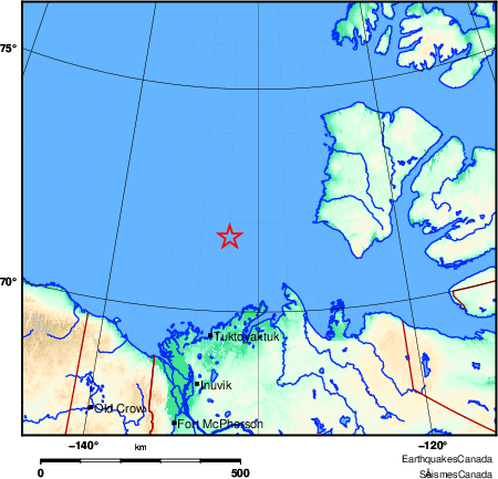 Map of Earthquake Area