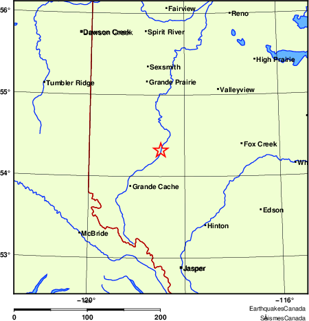 Map of Earthquake Localities