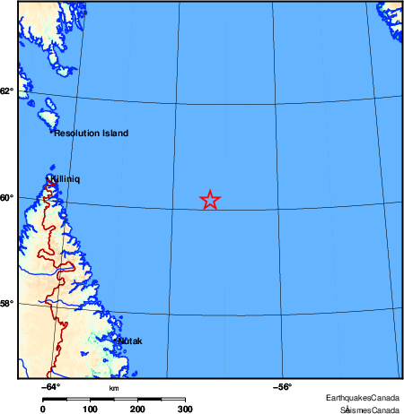 carte des environs du s&eacute;isme
