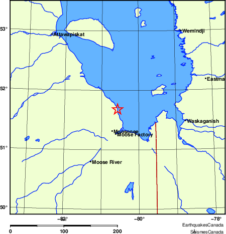carte des endroits pr&egrave;s de l'&eacute;picentre
