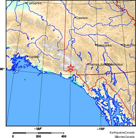 Map of Earthquake Area