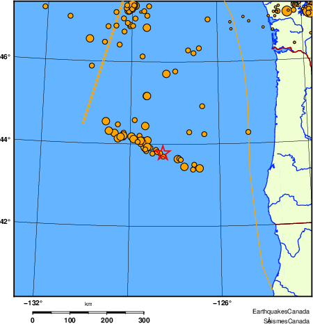 Map of earthquakes magnitude 2.0 and larger, 2000 - present