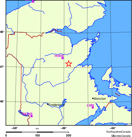 Map of Regional Seismographs