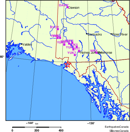 Map of Regional Seismographs