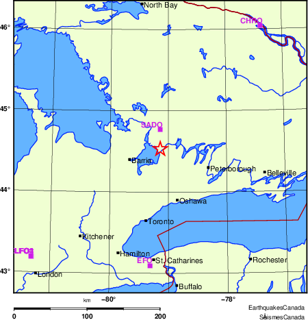 Map of Regional Seismographs