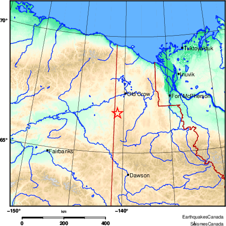 carte des environs du s&eacute;isme